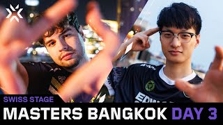 VALORANT Masters Bangkok  Swiss Stage  Day 3 [upl. by Pelage]