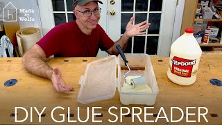 DIY GLUE SPREADER Woodworking Glue Up with Titebond Wood Glue that Works [upl. by Harobed]