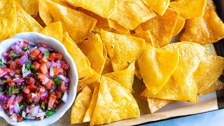 Easy Homemade Tortilla Chips Recipe Fried or Baked [upl. by Lechner]