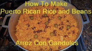 How To Make Puerto Rican Rice Arroz Con Gandules [upl. by Canute441]