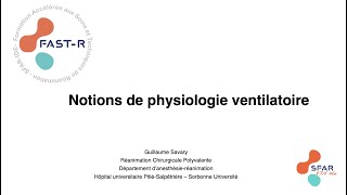 Notions de physiologie respiratoire [upl. by Gillett]