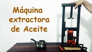 Máquina casera para extraer aceites vegetales [upl. by Amelus732]