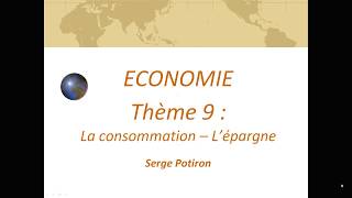 9 Consommation et épargne [upl. by Chang]