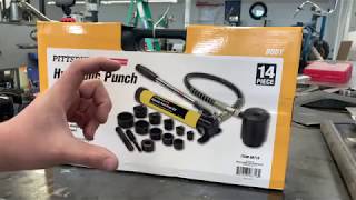 New Tool Day  Harbor Freight Hydraulic Punch Kit [upl. by Rosen]