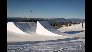 Behind the Scenes 120 Ski Jump in Mammoth with Level 1 Productions [upl. by Yensehc]