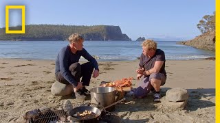 Crayfish Hunting in Tasmania  Gordon Ramsay Uncharted [upl. by Mixam]