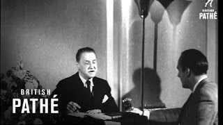 Interview With Somerset Maugham 1946 [upl. by Lipski]