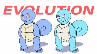 Squirtle to Blastoise Evolution Normal and Shiny  Pokemon Transformation Animation [upl. by Baler]