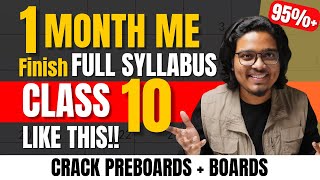 Class 10 Syllabus in 30 Days  Finish Class 10 Syllabus in 1 MONTH  Preboards  Revision [upl. by Croft349]