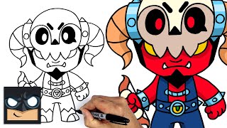 How To Draw Brawl Stars  Underworld Bo [upl. by Ninehc905]