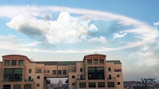 Ring Cloud makes Trumpet Sound over Jerusalem [upl. by Cherry821]