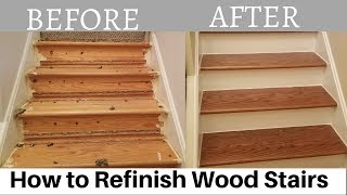 How to Refinish Wood Stairs [upl. by Yale]