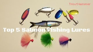 Top 5 Salmon Fishing Lures [upl. by Llerruj]