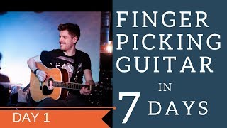 DAY 1  Alternate Fingering  FINGERPICKING GUITAR IN 7 DAYS [upl. by Ateloj]