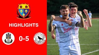 Caerleon 05 Cwmbrân Town  Gwent FA Senior cup  Quarter final highlights [upl. by Rutger]