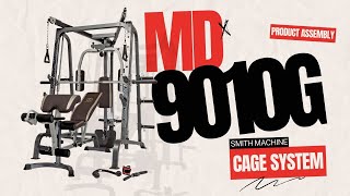 Marcy Smith Machine Home Gym MD9010G Cage and Bench Assembly Help Video [upl. by Norrehc542]