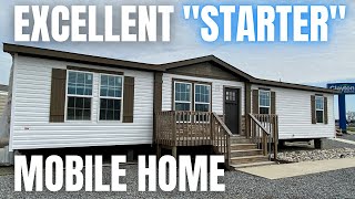 The BEST quotstarterquot mobile home youll see Perfect size amp a ideal layout Double Wide Home Tour [upl. by Yeknarf]