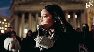 AOCs Speech at NY Rally with Federal Workers  Alexandria OcasioCortez [upl. by Akeylah]