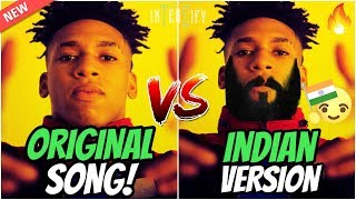 POPULAR RAP SONGS vs INDIAN REMIXES [upl. by Dlnaod]