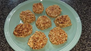 GALLETAS DE AVENA Y PLATANO EN SARTEN SOLO 2 INGREDIENTESSIN HORNO [upl. by Ytissac272]