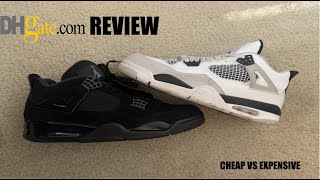 DHGATE JORDAN 4 REVIEW  CHEAP VS EXPENSIVE [upl. by Eelyek]