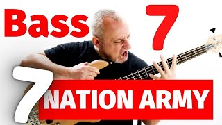 How to play Seven Nation Army on Bass Shorts BASS TAB [upl. by Morty]