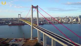 MaputoKatembe Bridge is the longest suspension crosssea bridge in Mozambique [upl. by Niotna488]