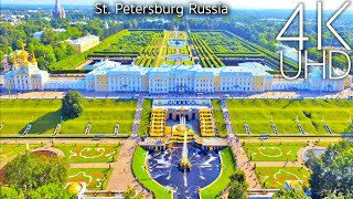 St Petersburg Russia in 4K UHD Drone [upl. by Wendye]