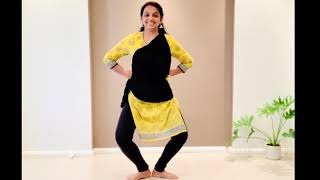 Bharatanatyam  Lesson 1  Learn adavus or steps  Thattadavu 1 to 8 [upl. by Catto]