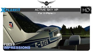 XPlane 1130  Active Sky XP  First Impressions [upl. by Shivers]