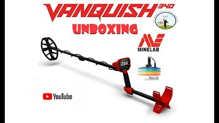 Minelab Vanquish 340 Unboxing and controls metaldetecting [upl. by Aynotal260]