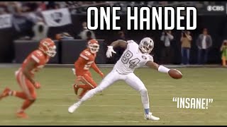 NFL INSANE One Handed Catches [upl. by Eikcid364]