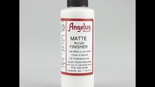 How to apply Angelus Matte Acrylic Finisher [upl. by Saidel]