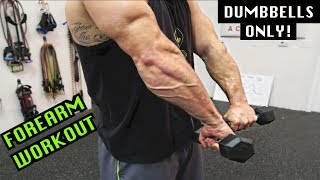 Intense 5 Minute Dumbbell Forearm Workout 2 [upl. by Nyl]