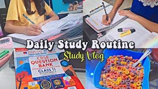 ✿DAILY STUDY ROUTINE📚 ⛅Productive Study Vlog✧ Grade 11th ✏ Pragati Shreya 🦋❤ [upl. by Tat]