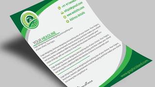 Letterhead Design in Illustrator  How to Design Professional Letterhead [upl. by Lauri]