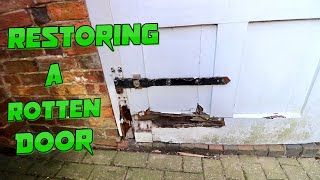 Rotten Door Full Repair Heres How I Did It [upl. by Ynnatirb]