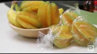 How to eat a Starfruit  Carambola [upl. by Ahsienahs625]