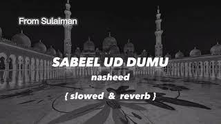 Sabeel ud dumu Nasheed slow amp reverb [upl. by Idnil890]