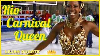 Rio Carnival Queen Lilian Duarte Samba dance at Sambadrome [upl. by Godewyn640]