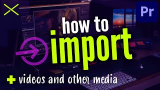 How to IMPORT VIDEO to Premiere Pro CC 2021 Tutorial [upl. by Daus]