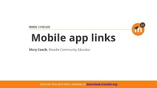 Mobile App Links In Moodle 34 [upl. by Neved486]