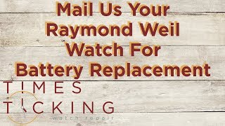 Raymond Weil Watch Battery Replacement [upl. by Arika321]