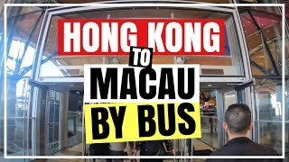 HOW TO TRAVEL FROM HONG KONG TO MACAU BY BUS  Step By Step Guide  Froi and Geri [upl. by Yanahs]