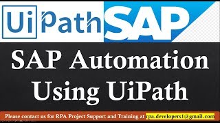 A StepbyStep Guide SAP Automation using UiPath  How to Automate SAP in UiPath [upl. by Artimas359]