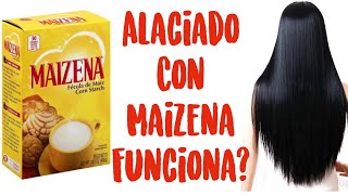 Cabello Lacio De Forma Natural Con Maizena  KERATINA CASERA [upl. by Oidgime]