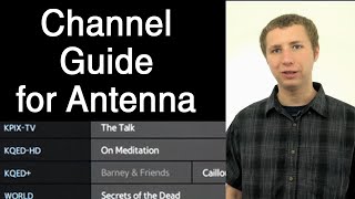 TV Channel Guide Options for OTA Antenna TV [upl. by Tema282]