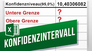 Konfidenzintervall in Excel berechnen [upl. by Sand]