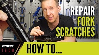 Stanchion  Dropper Post Scratch Repair  GMBN Tech How To [upl. by Eecal]