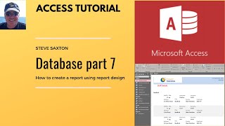 How to create a report in a Microsoft Access database [upl. by Aihseuqal]